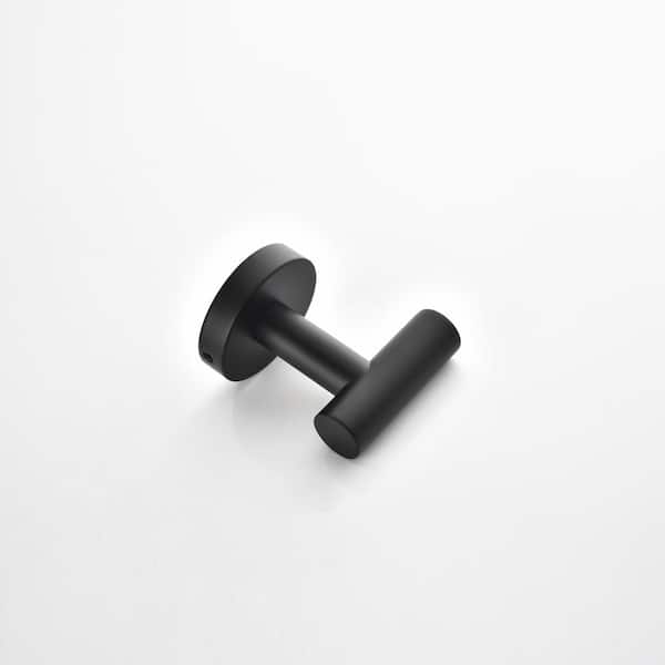 4-Piece Matte Black Bathroom Hardware Set