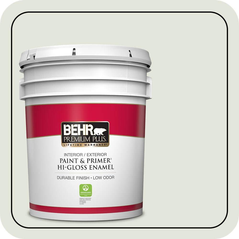 5 gal. #BL-W06 Whispering Waterfall Hi-Gloss Enamel Interior/Exterior Paint & Primer price history on PriceWatchPro