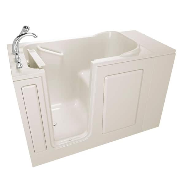 Safety Tubs Value Series 48 in. Left Hand Walk-In Bathtub in Biscuit