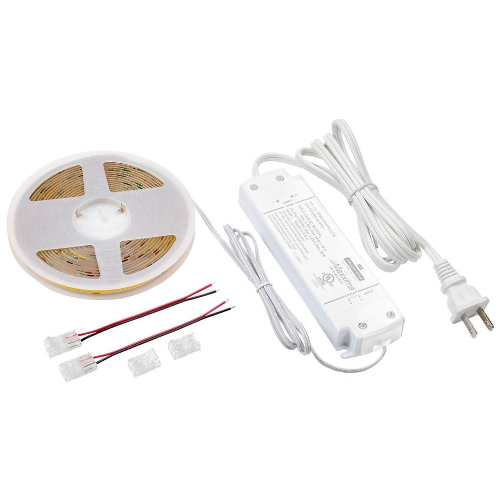 16.5 ft Warm White Dimmable LED Strip Light with Adhesive Backing