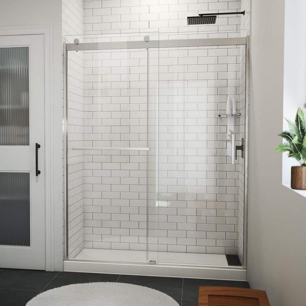 heaven DreamLine Sapphire-V 60 in. W x 76 in. H Sliding Semi Frameless