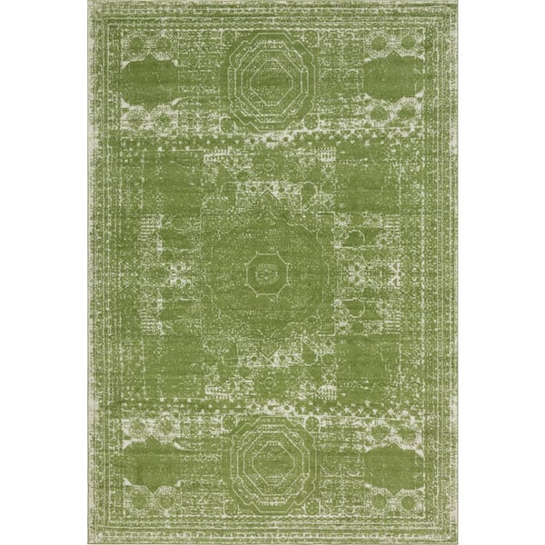 Bromley Wells Green 10 ft. x 14 ft. Area Rug