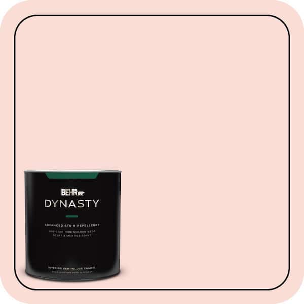 BEHR DYNASTY 1 qt. #170A-1 Pink Parfait Semi-Gloss Enamel Interior Stain-Blocking Paint & Primer