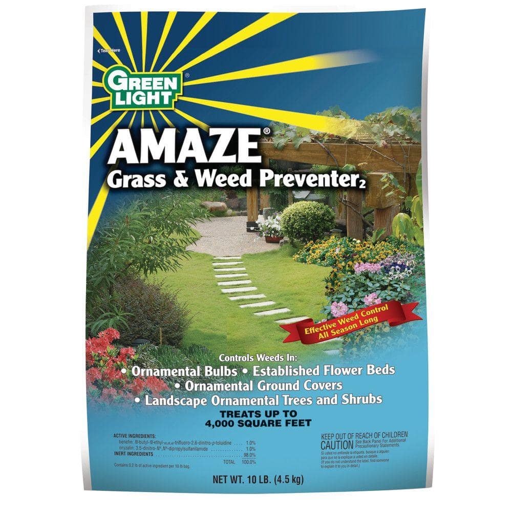 Green Light 10.5 lbs. Amaze Grass and Weed Preventer 0420150 The Home