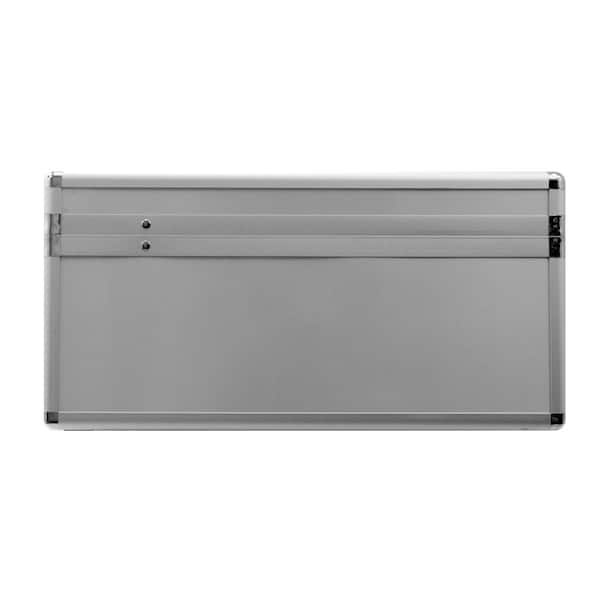 Cases By Source 12.25 in. Smooth Aluminum Portfolio Case in Silver SVP14112  - The Home Depot