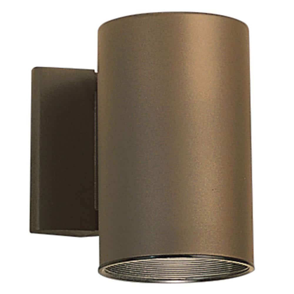 KICHLER Independence 7 in. 1-Light Architectural Bronze Outdoor Light Wall  Sconce (1-Pack) 9234AZ