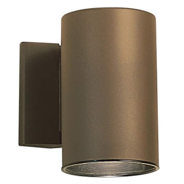KICHLER Independence 7 in. 1-Light Architectural Bronze Outdoor Hardwired Wall Lantern Sconce with No Bulbs Included (1-Pack)