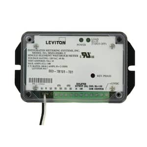 Mini Meter Single Element, 1PH, 2-Watt, 120-Volt, 0.1/ 0.01 kWh Isolated Outputs 0.1 kWh Counter Output, 100:0.1, Black