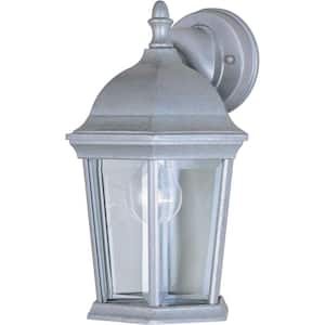 Builder Cast 1-Light Pewter Outdoor Wall Mount Sconce