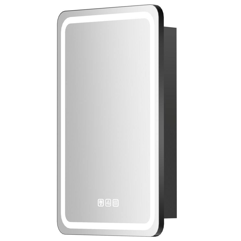 16 in. W x 28 in. H Rectangular 3-Color Dynamic Flow Lighting Surface/Recessed Medicine Cabinet with Mirror, Left Hinge price history on PriceWatchPro