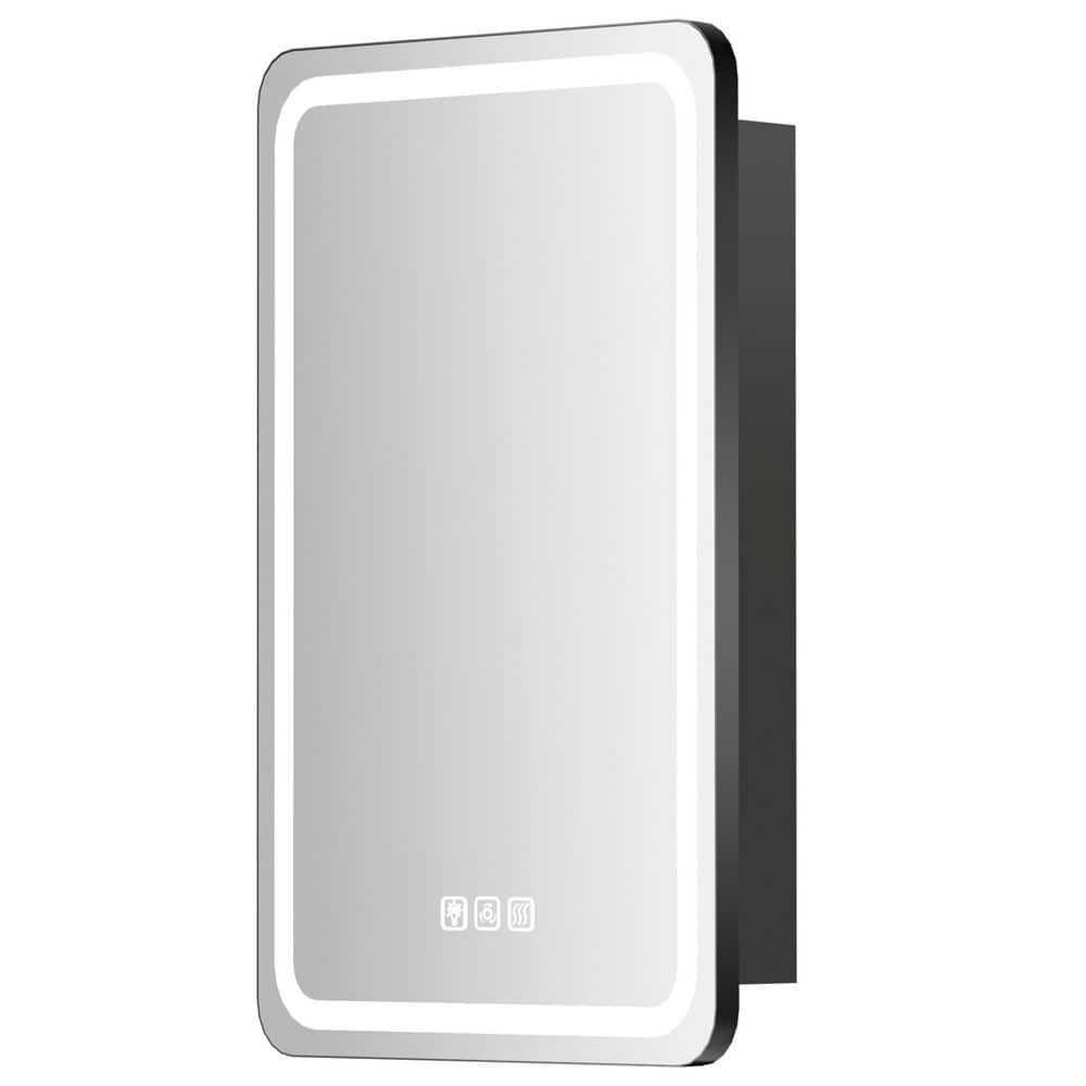 16 in. W x 28 in. H Rectangular 3-Color Dynamic Flow Lighting Surface/Recessed Medicine Cabinet with Mirror, Right Hinge price history on PriceWatchPro