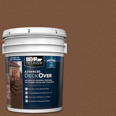 5 gal. #SC-110 Chestnut Textured Solid Color Exterior Wood and Concrete Coating