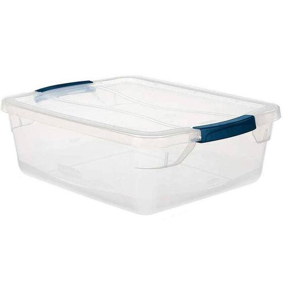 rubbermaid storage bin with hinged lid
