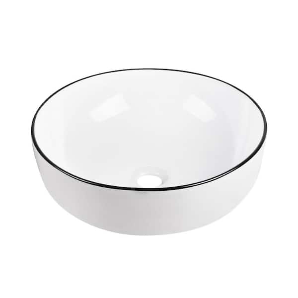 DEERVALLEY DeerValley Symmetry 16 in. Round Ceramic Vessel