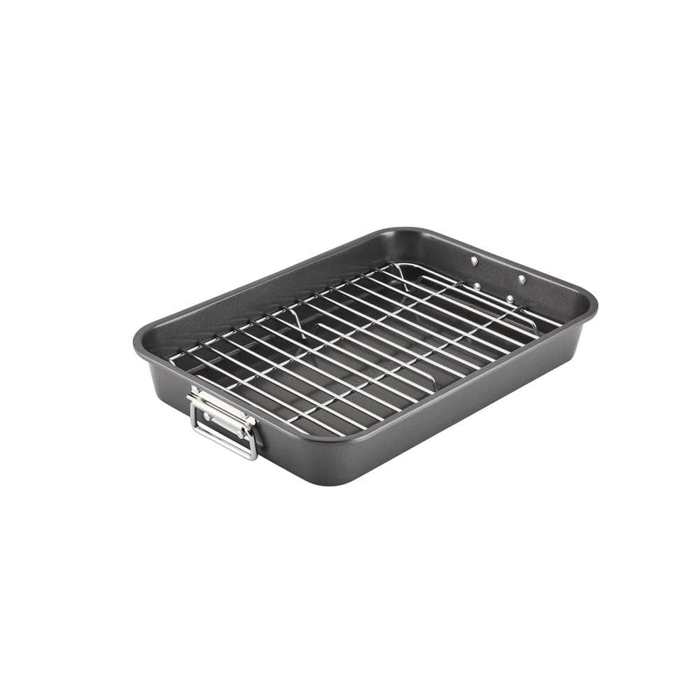 7.8 qt. Steel Non-Stick Electric, Induction and Gas Cooktop Compatible Roas