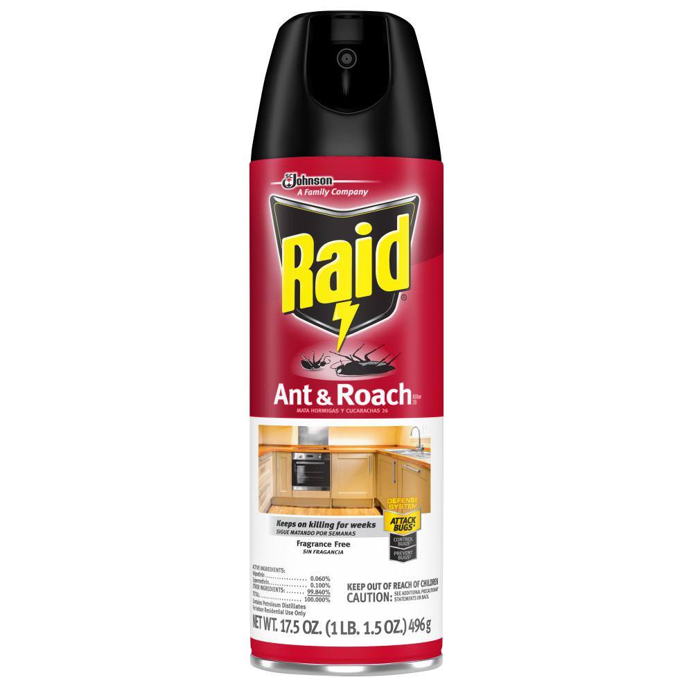 Raid 17.5 Oz. Fragrance Free Ant And Roach Killer 333822 - The Home Depot