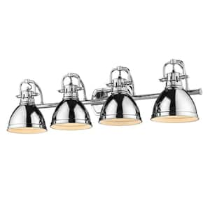 Duncan 4-Light Chrome Vanity Light