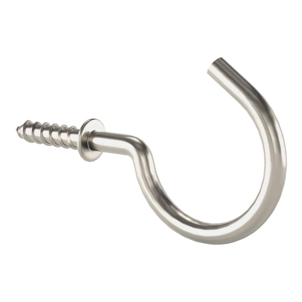 Screw Hooks, Pack Of 150 Wood Thread, Hooks For Screwing 7 Sizes Screw Hook  Set Nickel-plated Metal Cup Hooks Screw Hook Ceiling Hook For Tool Kitchen