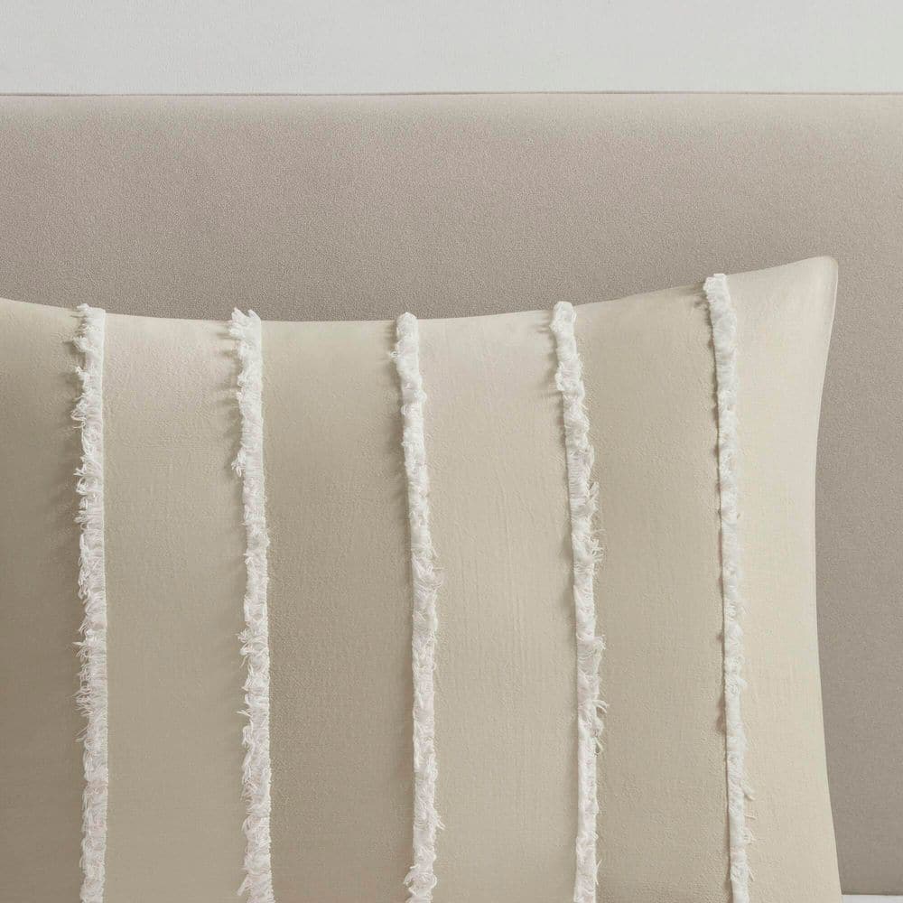 Taupe Full Cotton Down Alternative Comforter Set