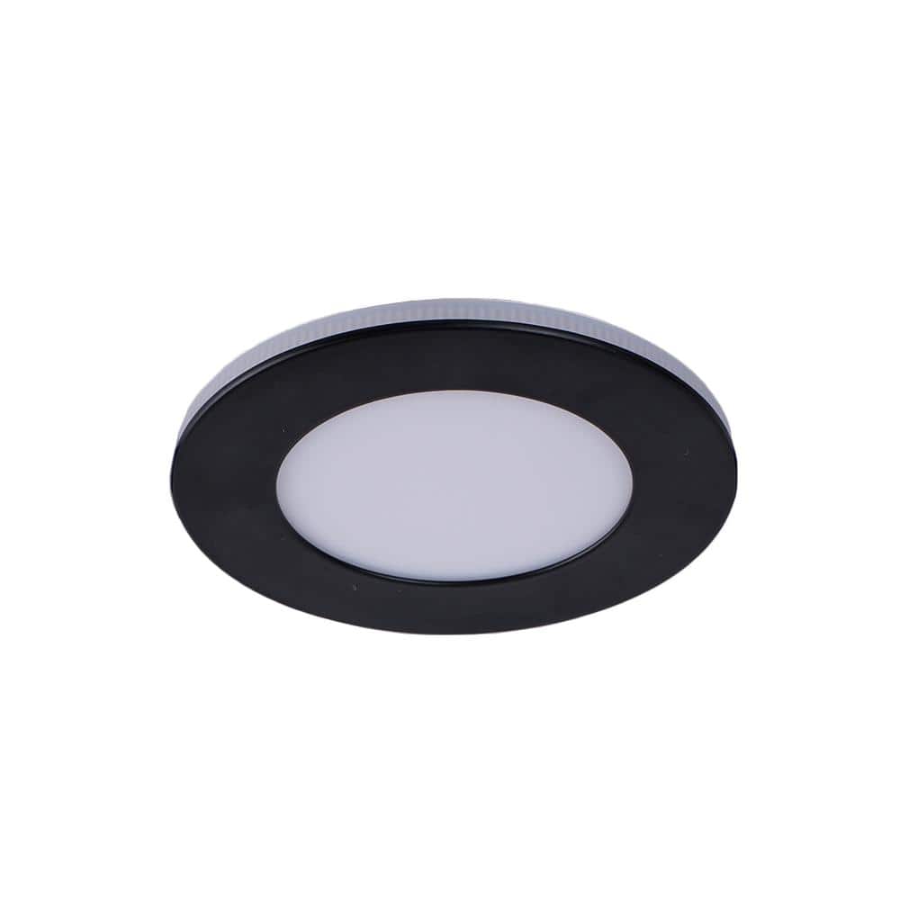 6 in. Integrated LED Black Recessed Light, 12W 5CCT Dimmable, 2700K-5000K, 1200LM(12-Pack) price history on PriceWatchPro