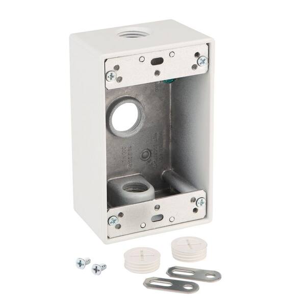 thumbnail image 2 of BRD-4-W White Weatherproof Round Outlet Box - Quantity 40 2 of 13