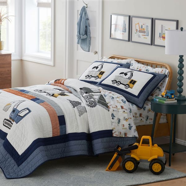 The Company Store Company Kids Blue Construction Builders