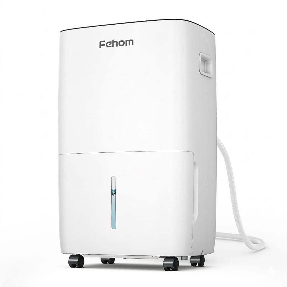 150 pt. 7,000 sq. ft. Dehumidifier for Basement with Bucket, Drain Hose, Auto Defrost for Whole House, Garage in White price history on PriceWatchPro