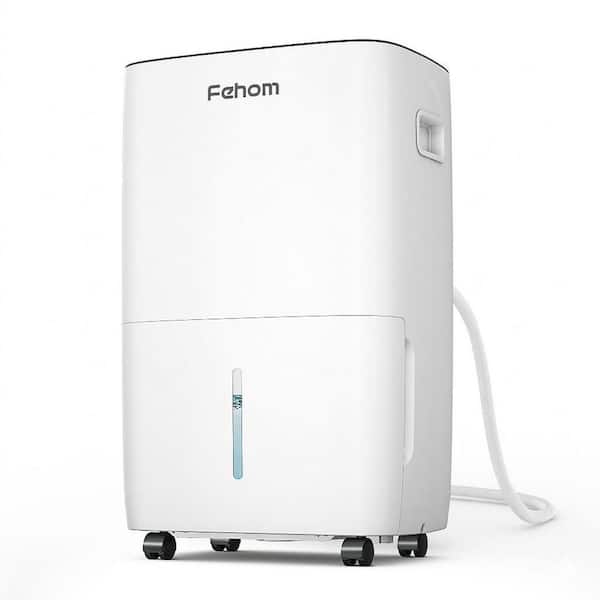 150 pt. 7,000 sq. ft. Dehumidifier for Basement with Bucket, Drain Hose, Auto Defrost for Whole House, Garage in White