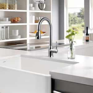 Camden Single-Handle Pull Down Sprayer Kitchen Faucet with CeraDox Technology in Polished Chrome