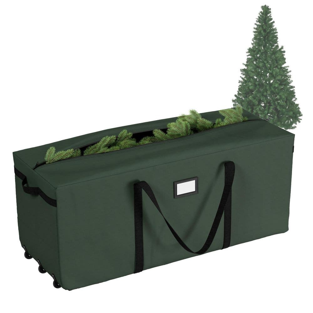 Elf Stor Premium Christmas Tree Rolling Storage Duffle Bag for Trees Up to 9 ft. Tall HWD630058