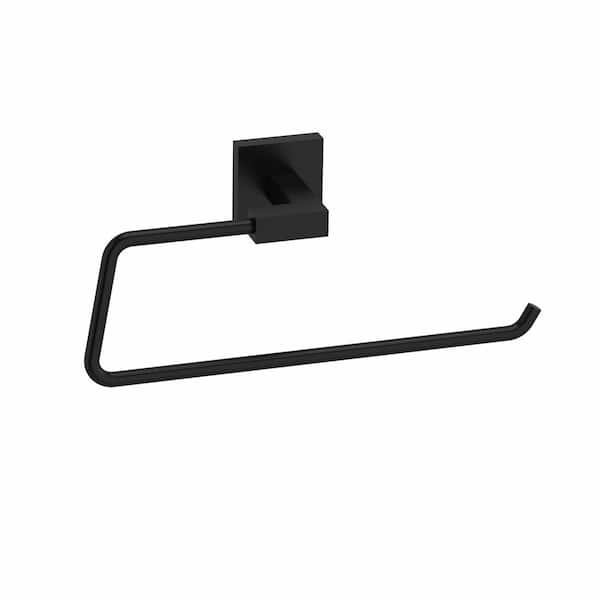 Kubik Wall Mount Hand Towel Holder in Black