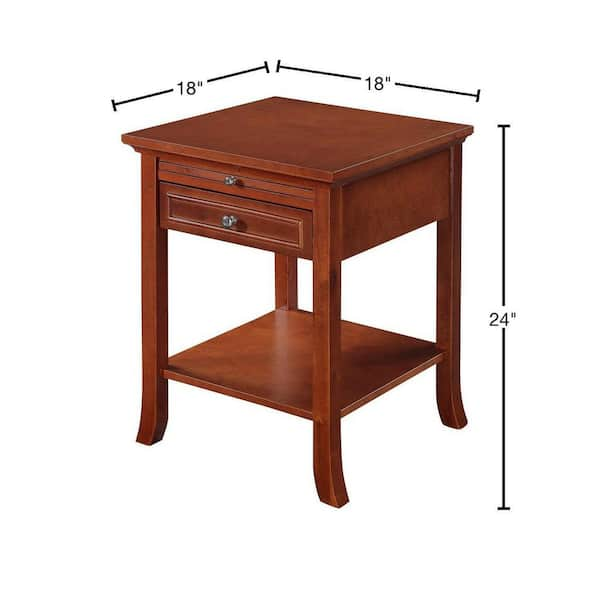 American heritage logan end shop table