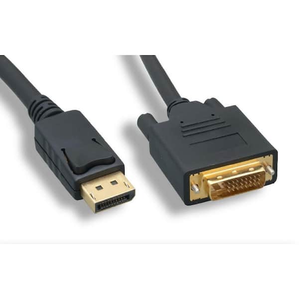 Micro Connectors, Inc 3 ft. DisplayPort To DVI Cable with Latch