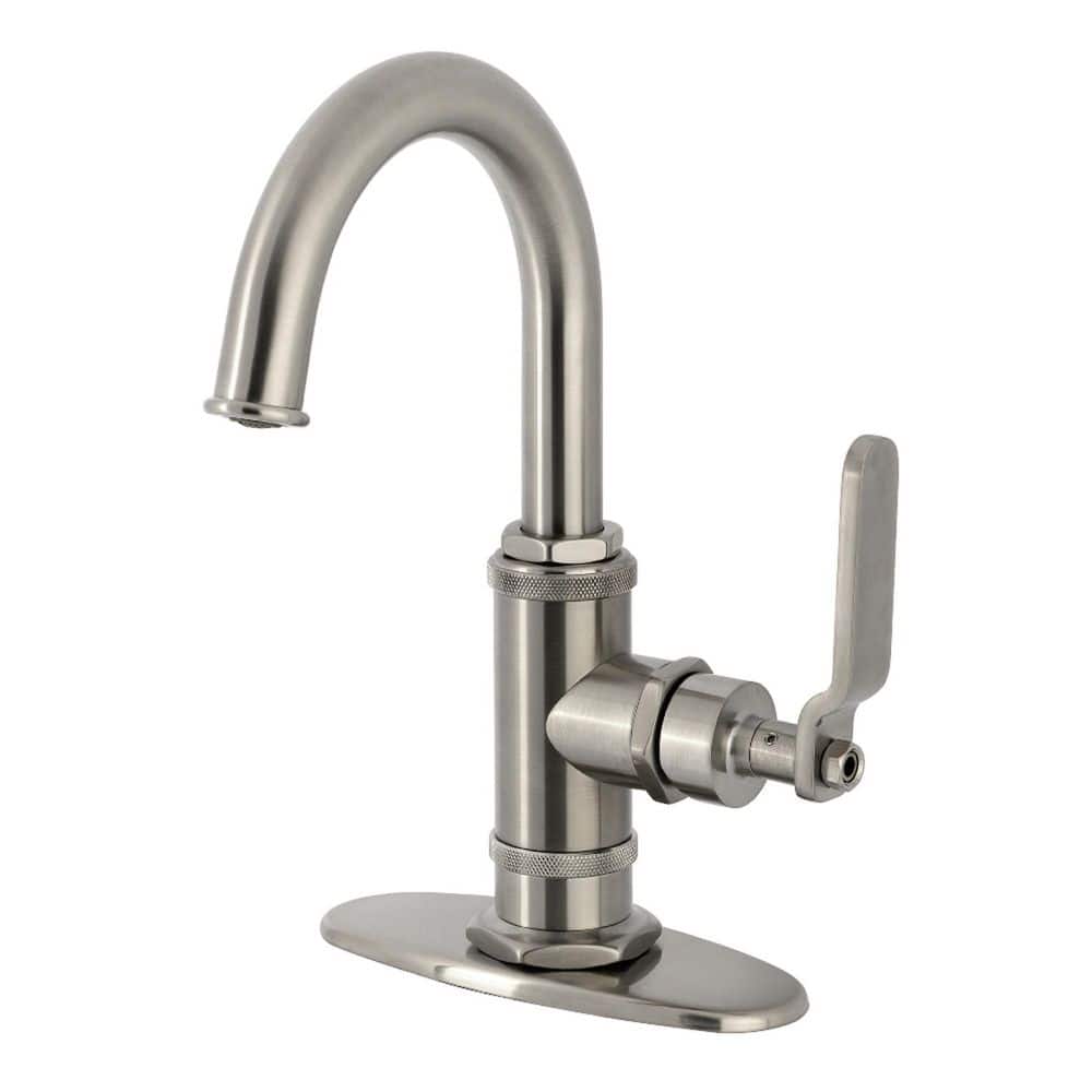 Whitaker 1-Handle Single Hole Bathroom Sink Faucet with Push Pop-Up Drainin Brushed Nickel price history on PriceWatchPro