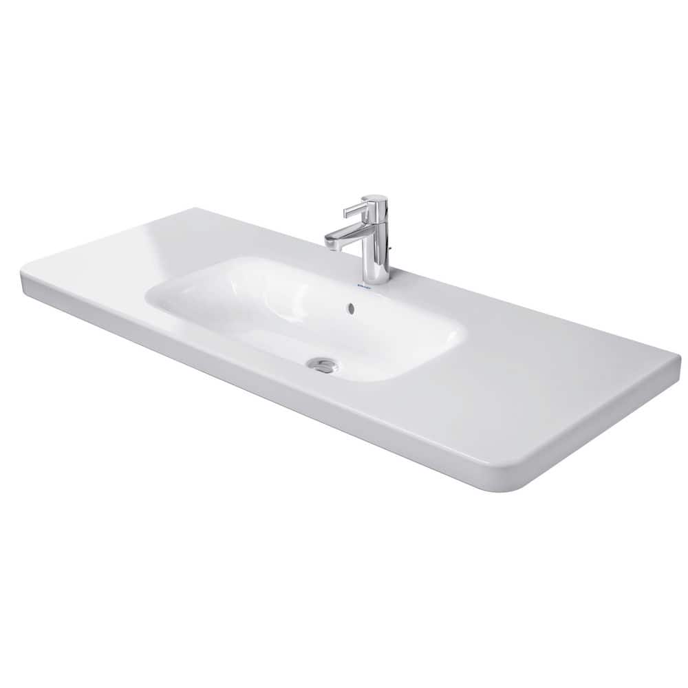 Duravit 47.25 in. Ceramic Retangular Vessel Sink in White 2320120000