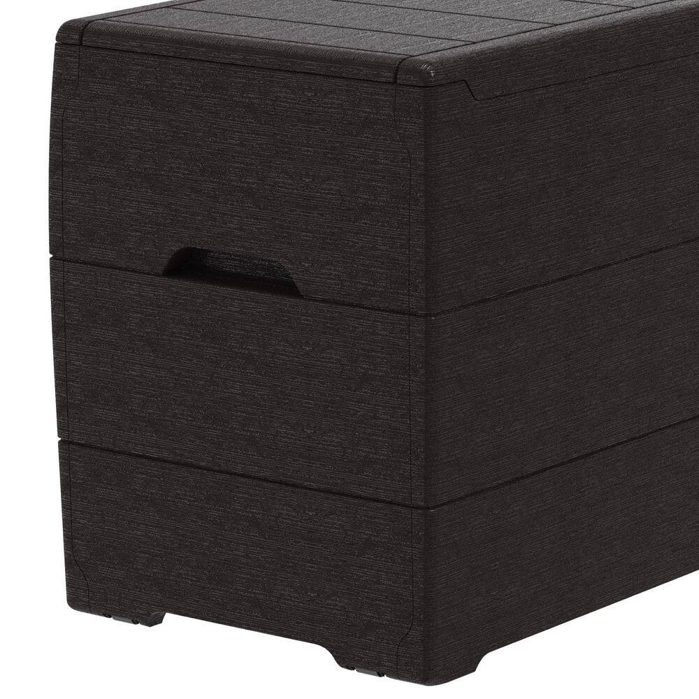 Duramax 71 Gallon Brown Resin Outdoor Storage Bench