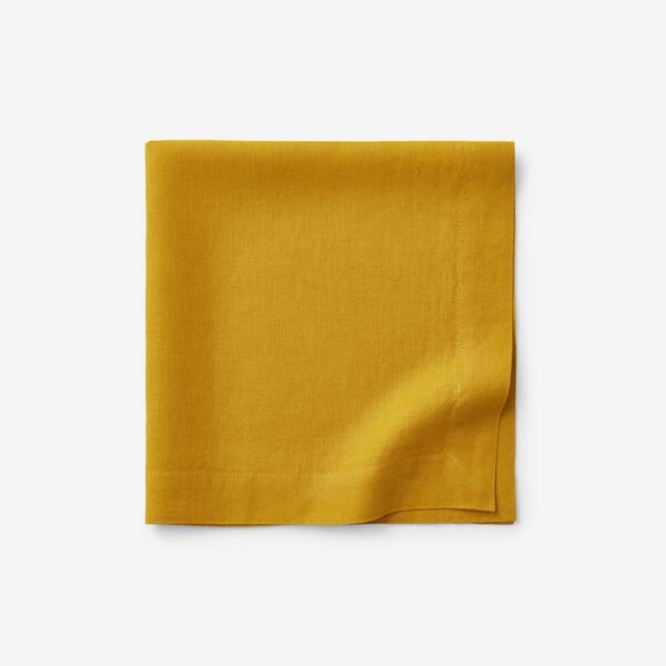 The Company Store 22 in. x 22 in. Saffron Linen Napkins (Set of 4