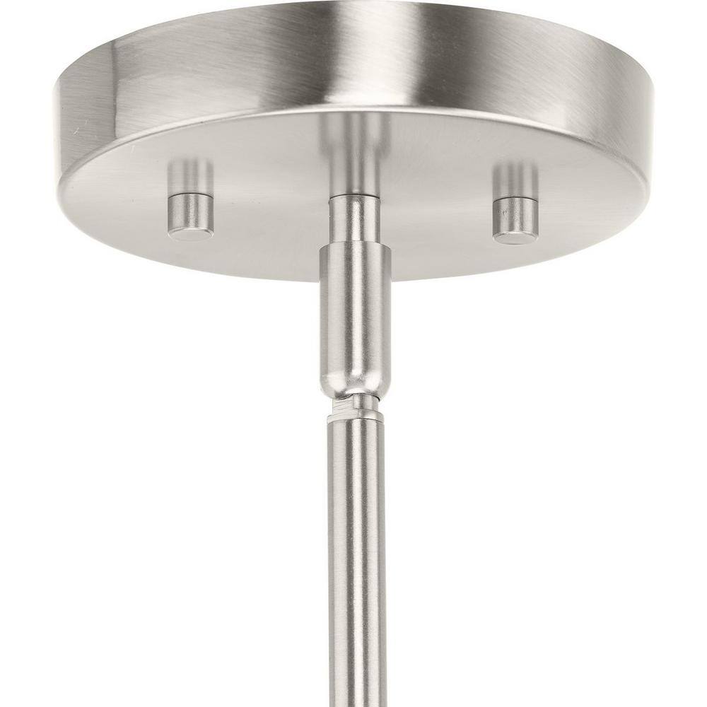 Trimble Brushed Nickel Two Light Linear Chandelier