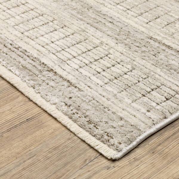 Brielle 3 ft. x 5 ft. Beige/Brown Geometric Area Rug