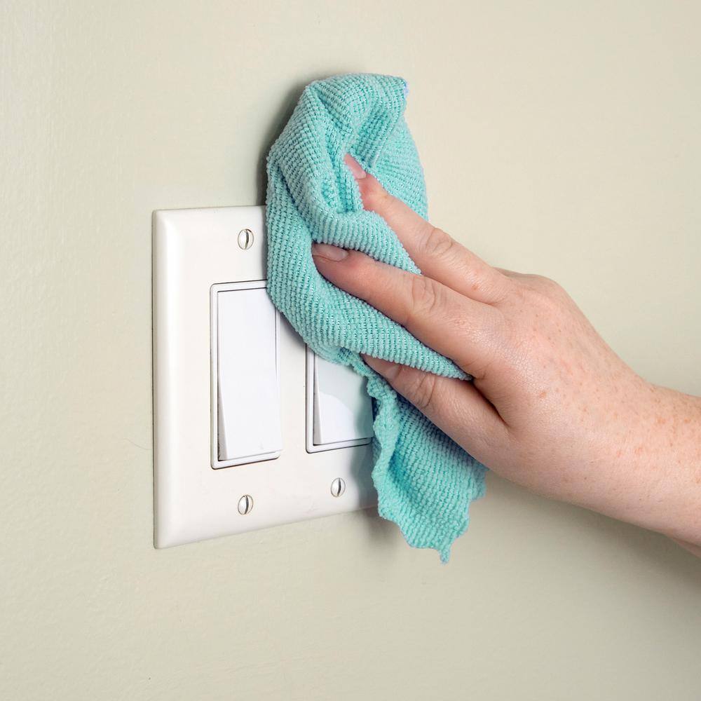 Mint Microfiber 12x12 Inch Cleaning Cloths 50-Pack