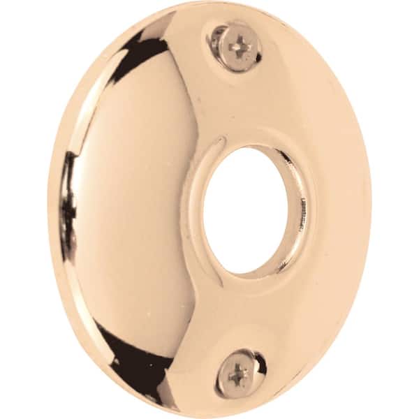 Prime-Line 2-1/4 in. Bright Brass Plated Rosettes