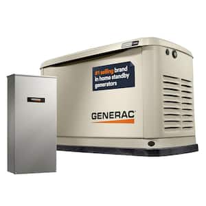 14,000 Watt  - Dual Fuel Air- Cooled Whole House Home Standby Generator, Smart Home Monitoring & 200-AMP Transfer Switch