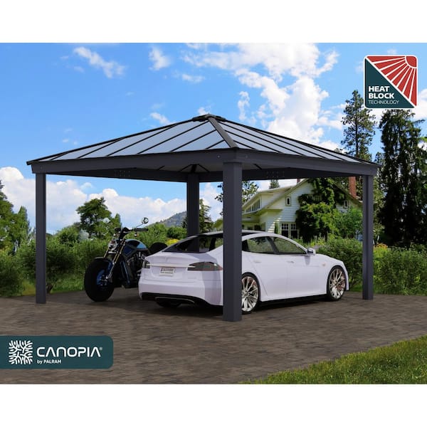 CANOPIA by PALRAM Colorado 14 ft. x 14 ft. Gray/Gray Opaque