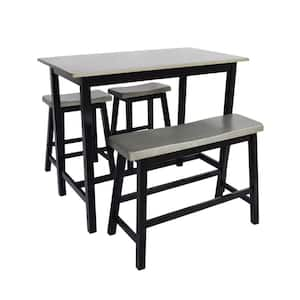 Pomeroy Grey and Black Dining Set (4-Piece)