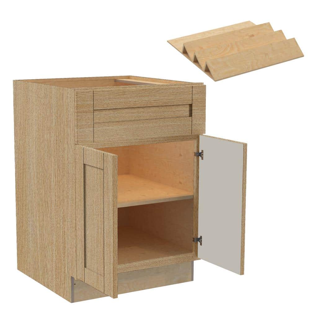 Washington 24 in. W x 24 in. D x 34.5 in. H Assembled Plywood Base Kitchen 