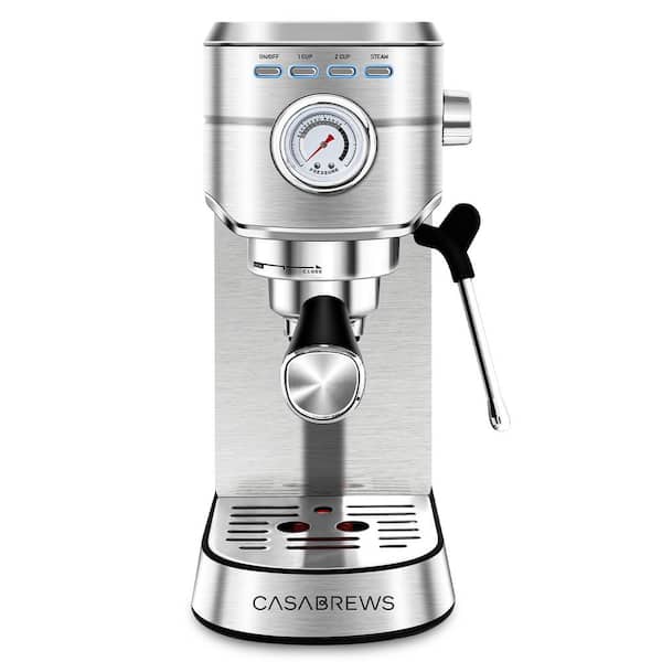 CASABREWS CM5418-20Cups Silver Stainless Steel Espresso Machine