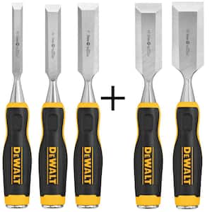 Wood Chisel Set (3-Piece), 1-1/4 in. Wood Chisel and 1-1/2 in. Wood Chisel