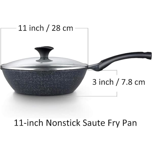 Cooks Standard Nonstick Stir-Fry Wok Pan 11-Inch, Hard Anodized Deep F