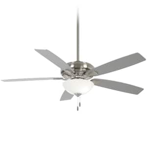 Watt II 60 in. Integrated LED Indoor Brushed Nickel Ceiling Fan with Light Kit