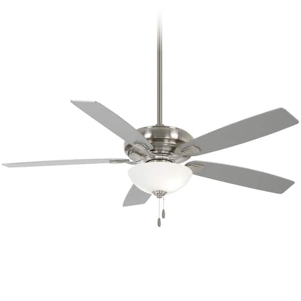 MINKA-AIRE Watt II 60 in. Integrated LED Indoor Brushed Nickel Ceiling Fan with Light Kit